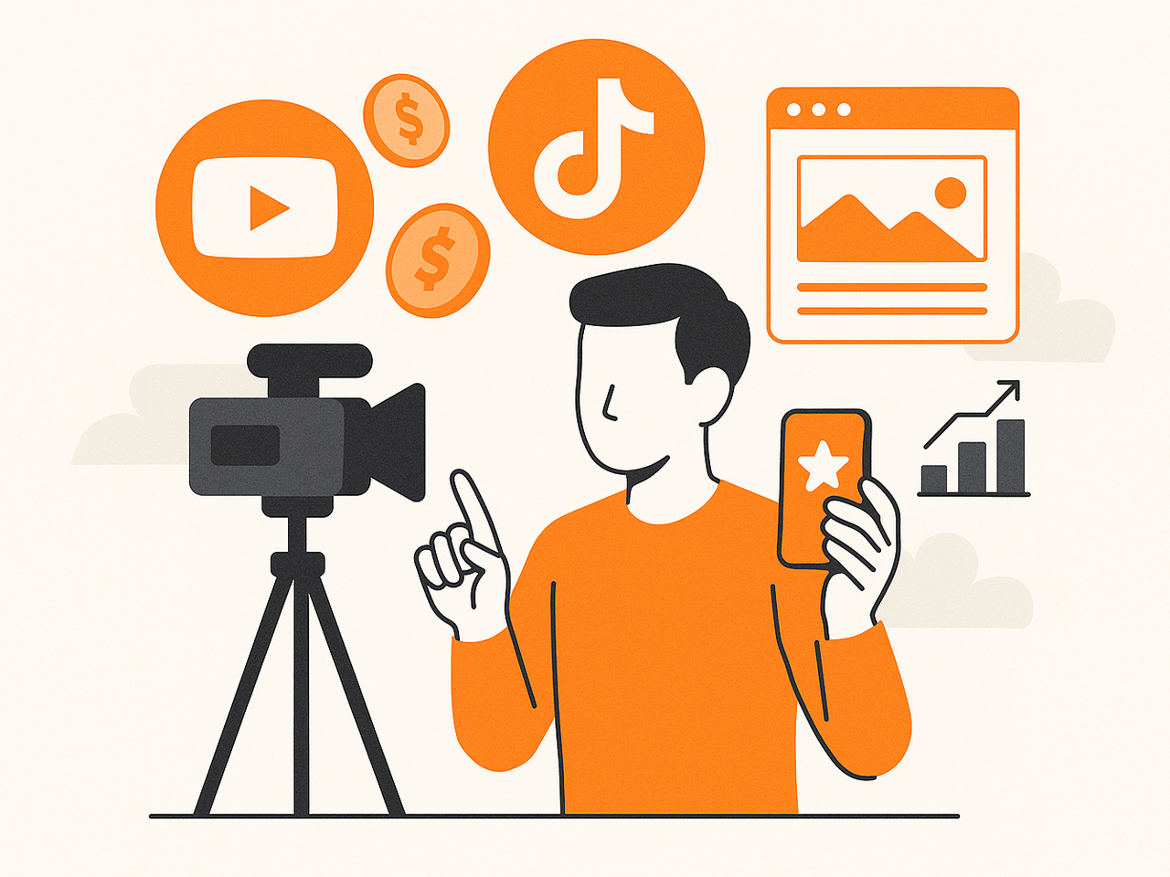 Monetisasi Kandungan (YouTube, TikTok, Blog)